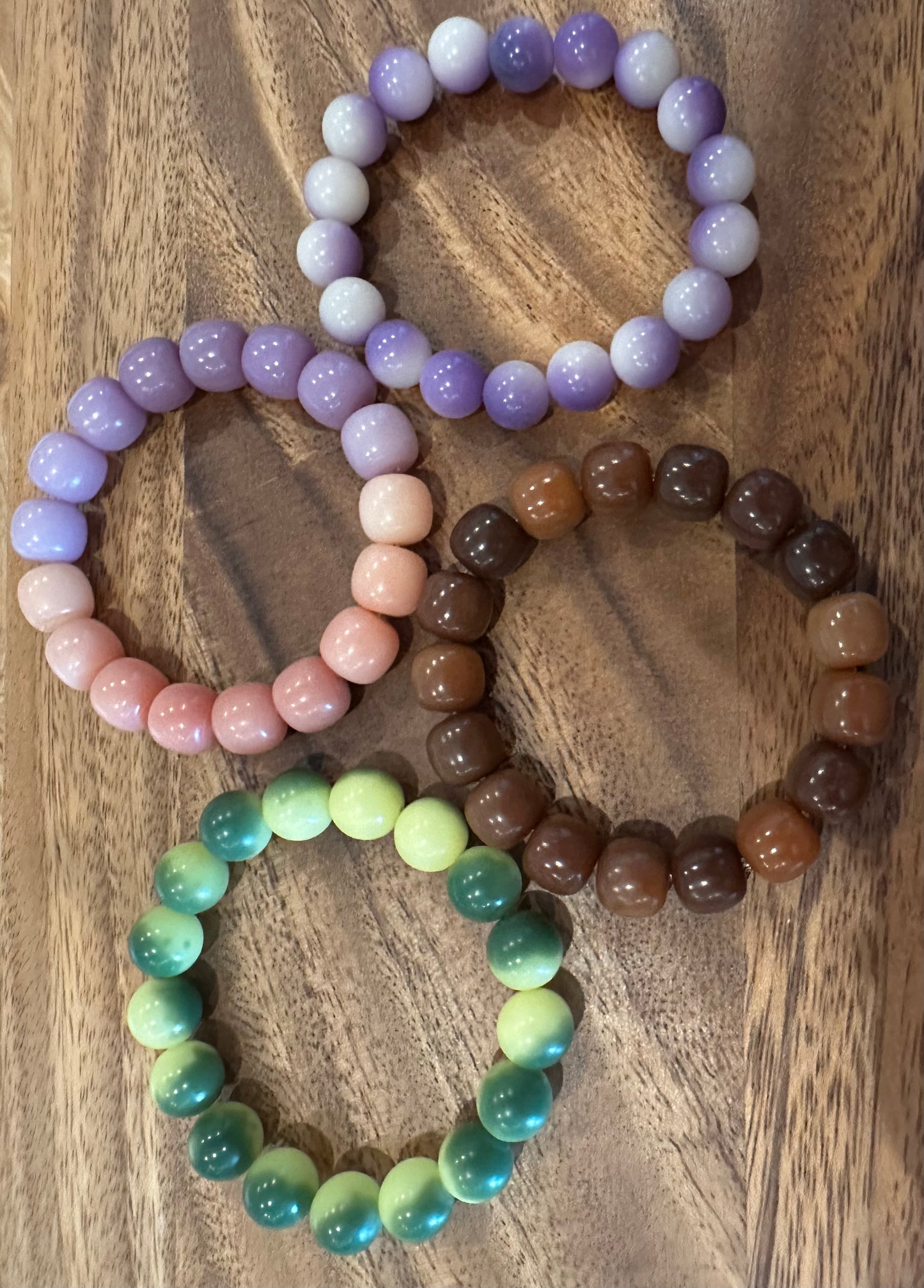4 Luxe Bodhi Bead Bracelets (Handmade)