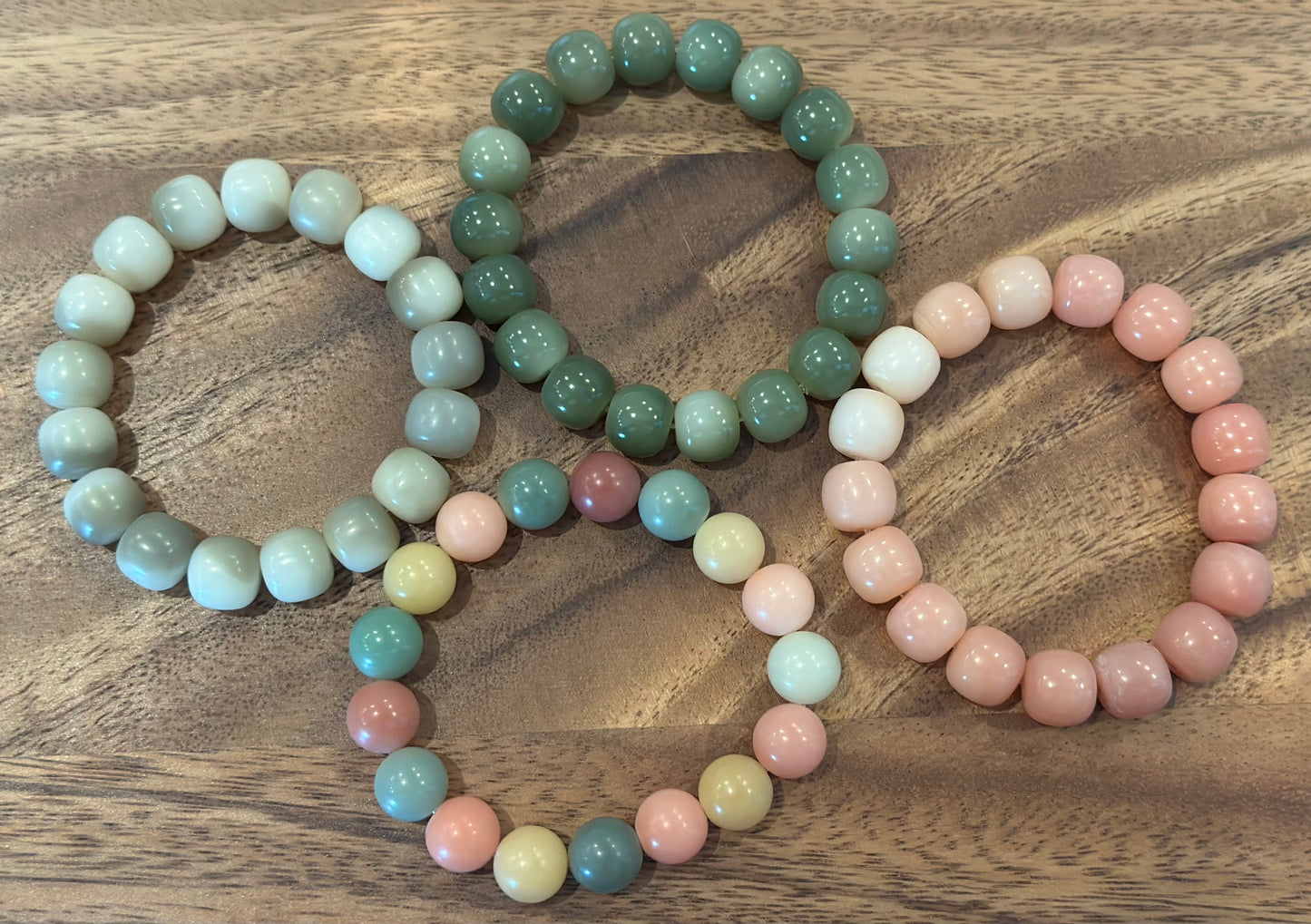 4 Luxe Bodhi Bead Bracelets (Handmade)