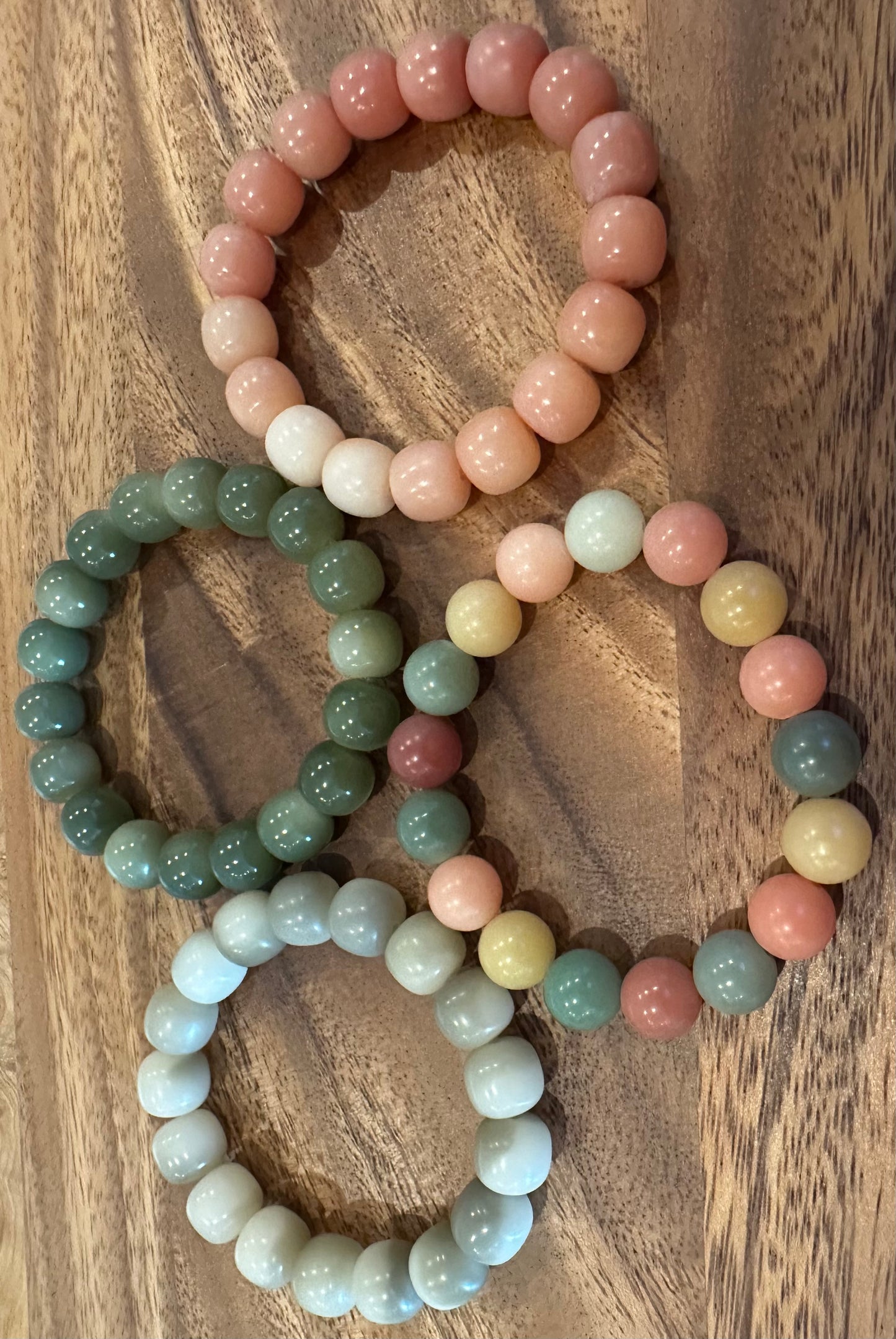 4 Luxe Bodhi Bead Bracelets (Handmade)