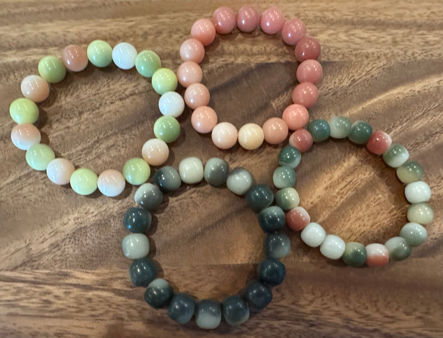 4 Luxe Bodhi Bead Bracelets (Handmade)