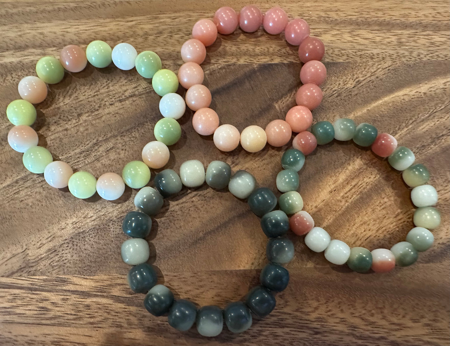 4 Luxe Bodhi Bead Bracelets (Handmade)