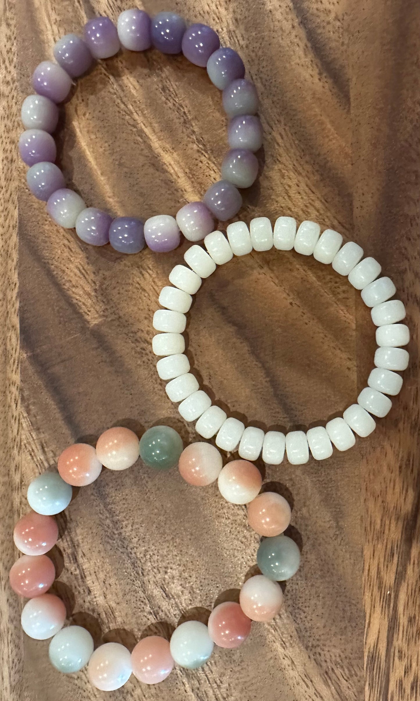 3 Luxe Bodhi Bead Bracelets (Handmade)