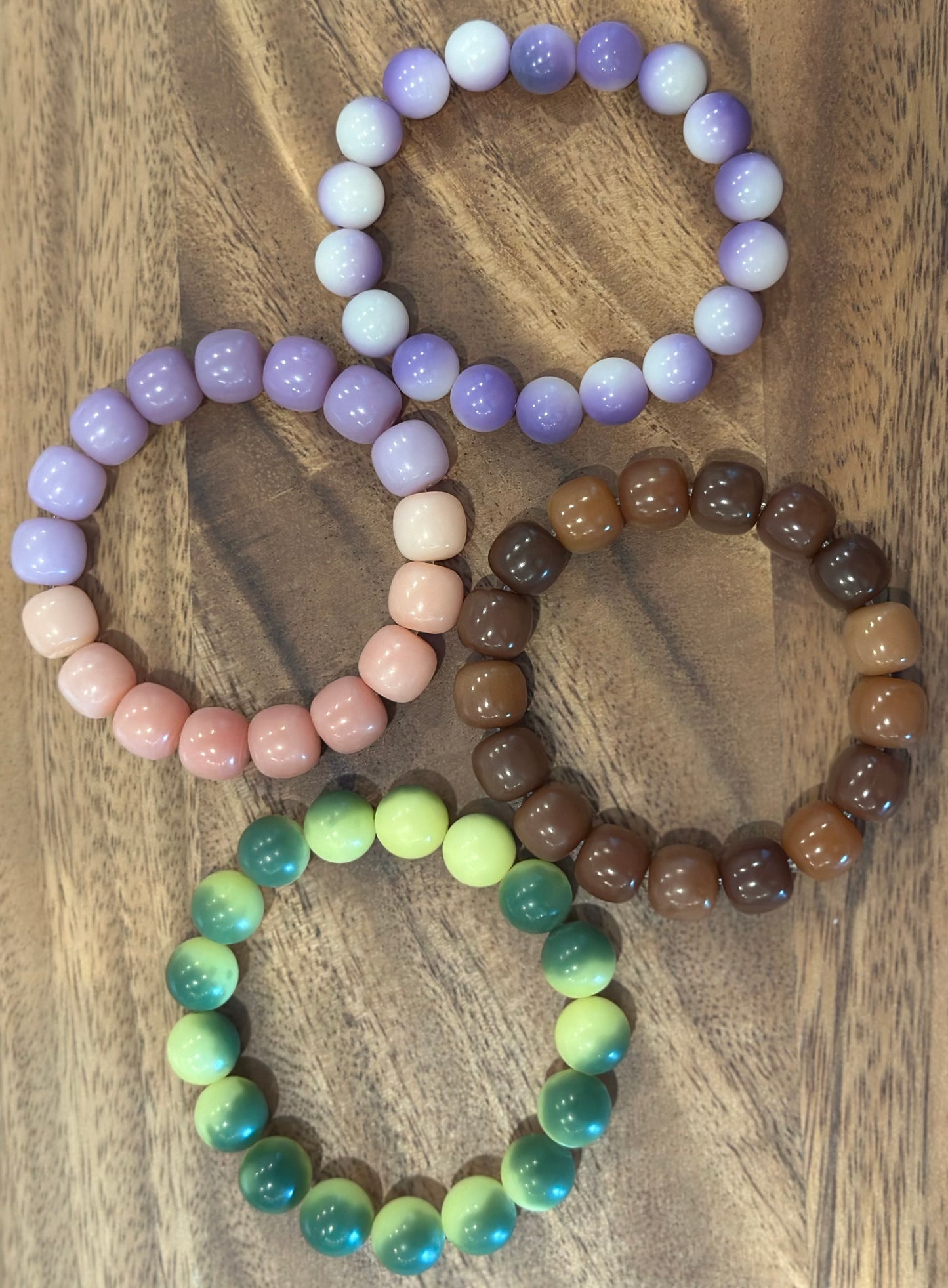 4 Luxe Bodhi Bead Bracelets (Handmade)