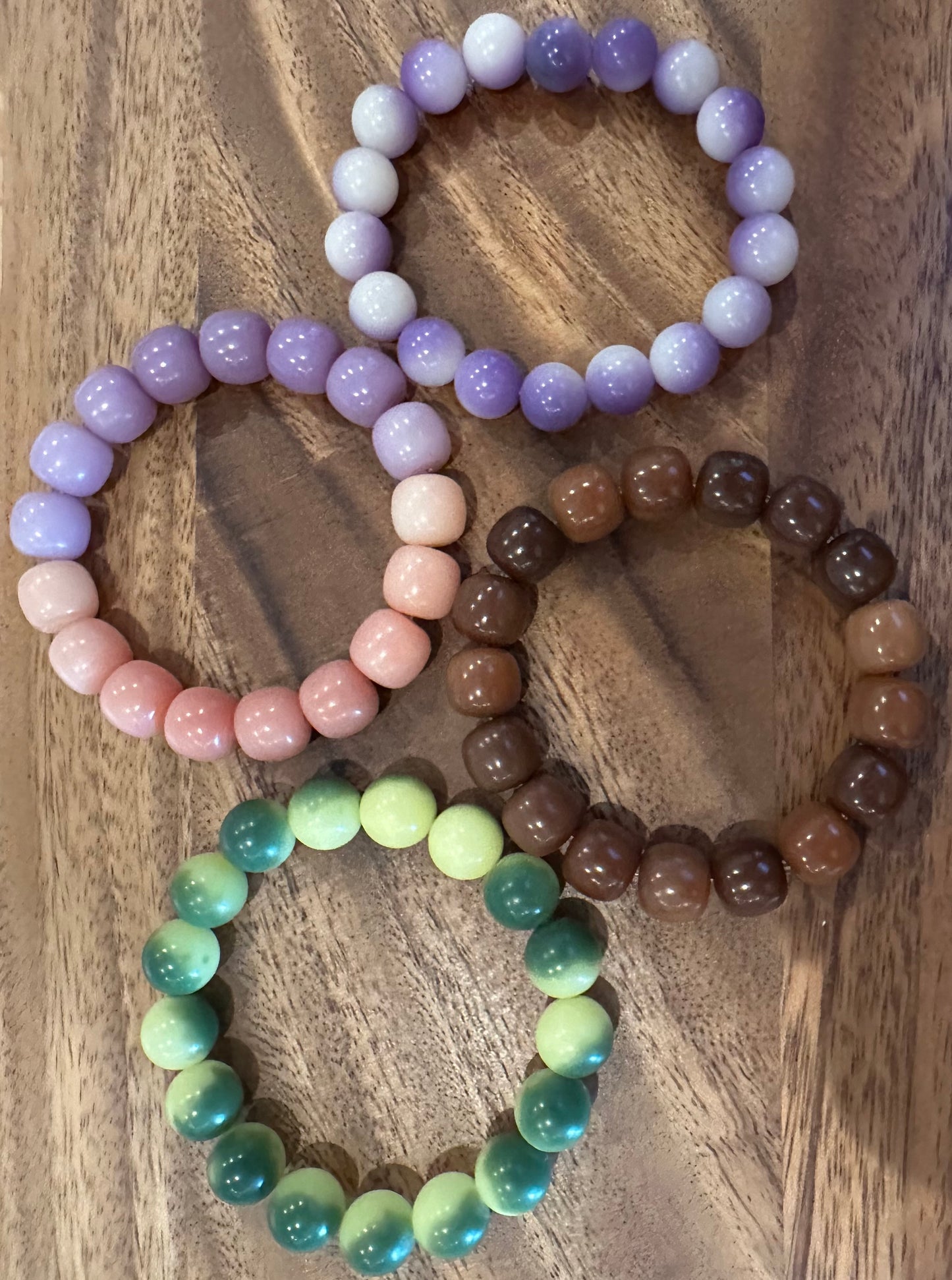 4 Luxe Bodhi Bead Bracelets (Handmade)