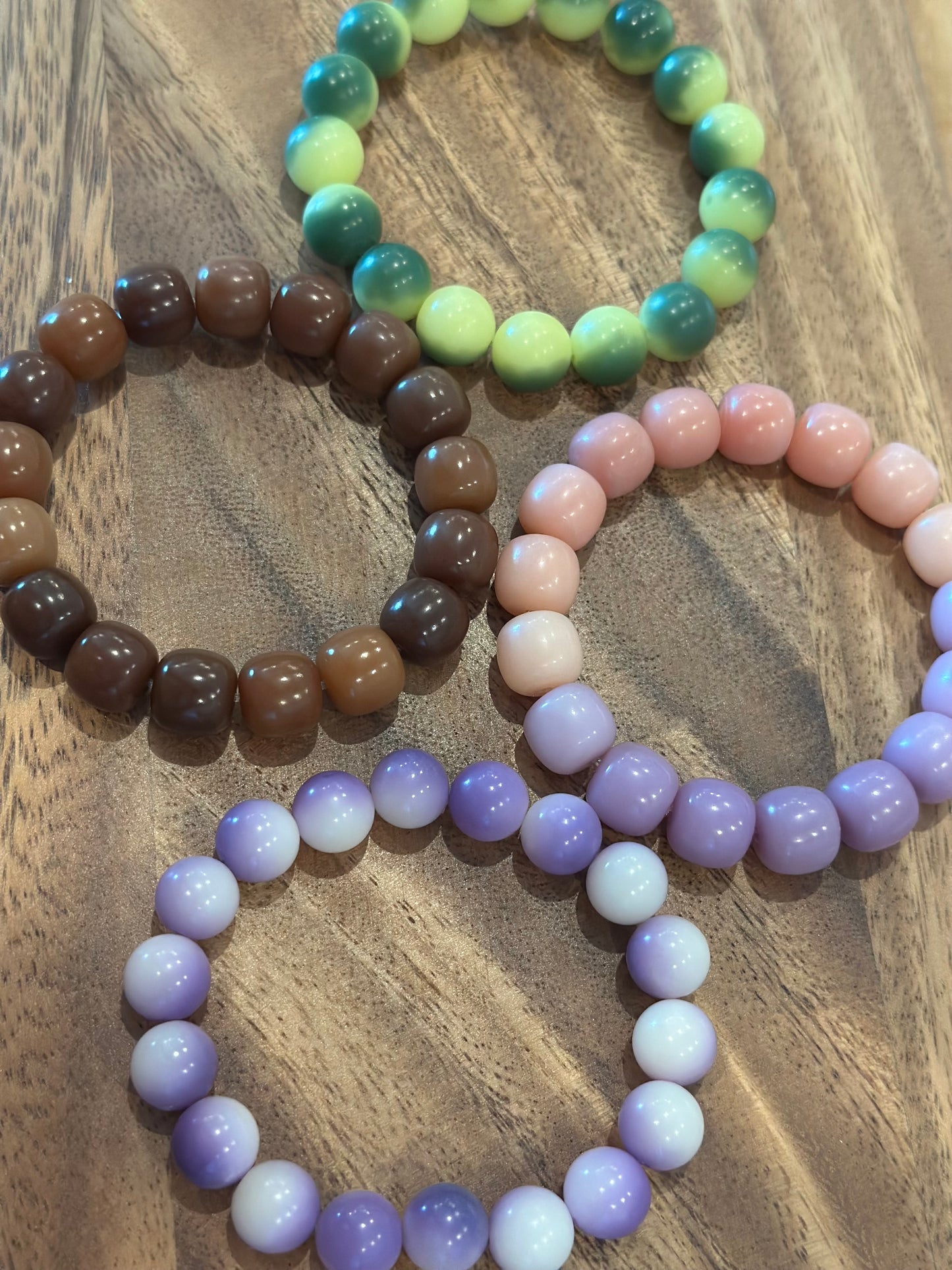 4 Luxe Bodhi Bead Bracelets (Handmade)