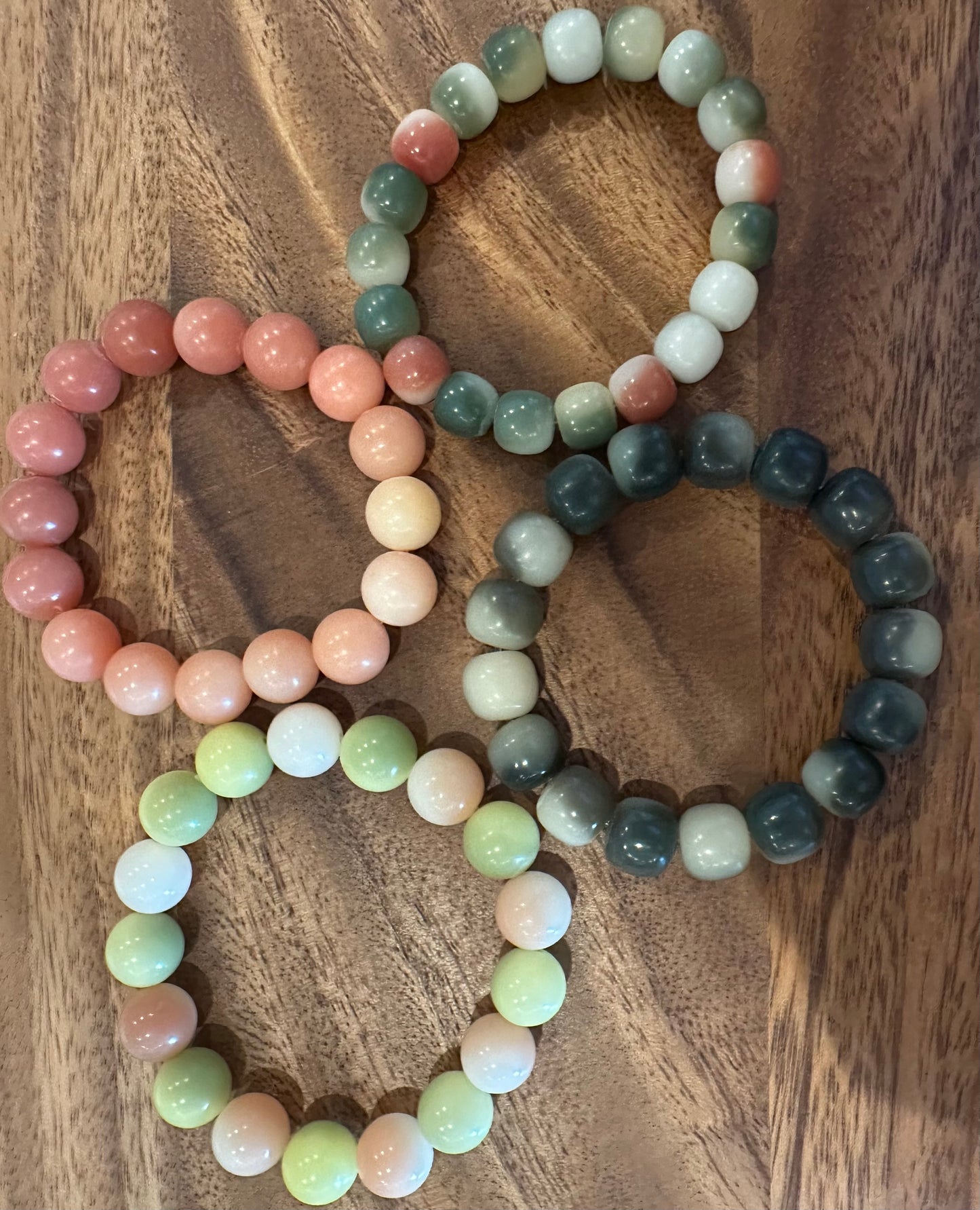 4 Luxe Bodhi Bead Bracelets (Handmade)