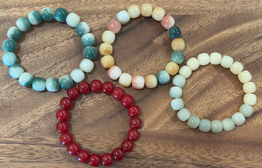 4 Luxe Bodhi Bead Bracelets (Handmade)