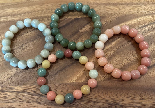 4 Luxe Bodhi Bead Bracelets (Handmade)
