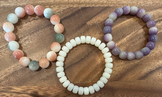 3 Luxe Bodhi Bead Bracelets (Handmade)
