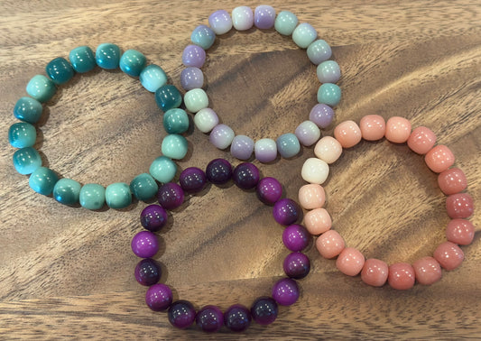 4 Luxe Bodhi Bead Bracelets (Handmade)