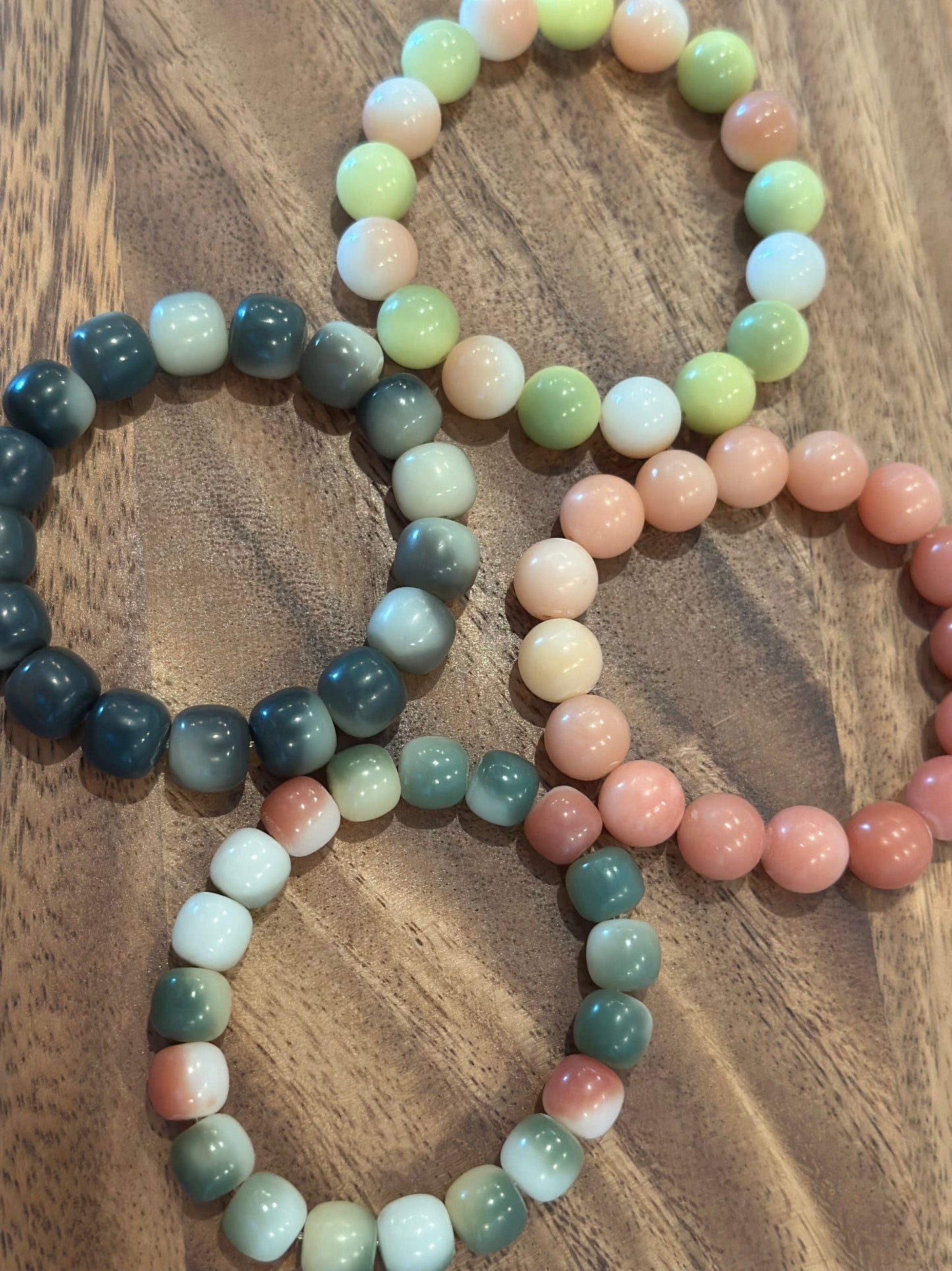 4 Luxe Bodhi Bead Bracelets (Handmade)
